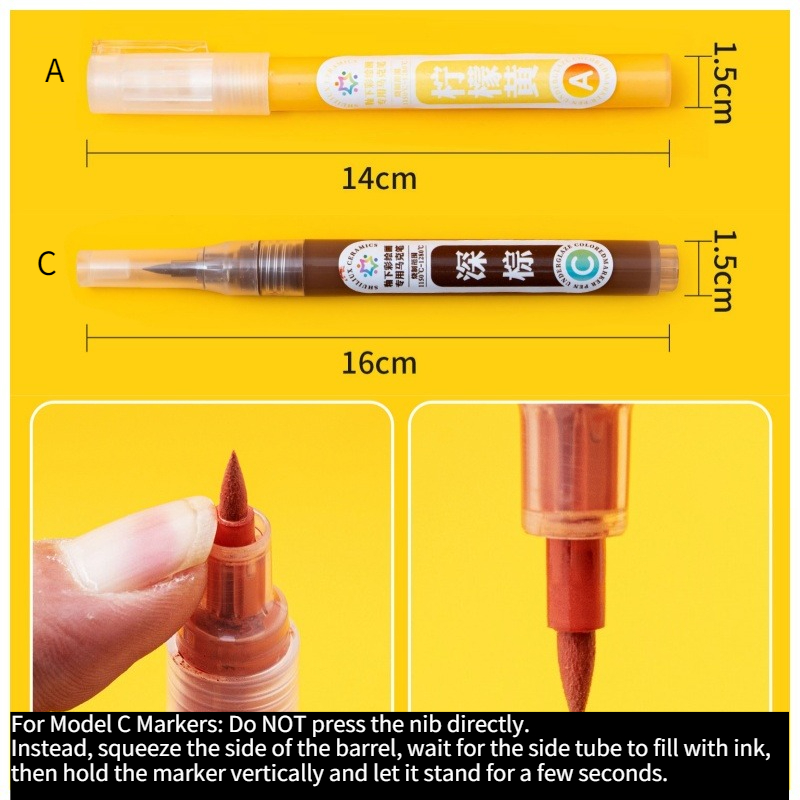 12 Colors Pottery Underglaze M - Copic Marker Sketch recension och pris