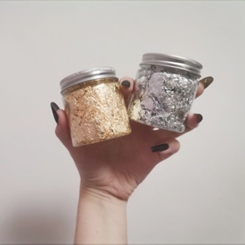 Imitation Rose Gold Silver Cop - Gold Foil Flakes recension och pris